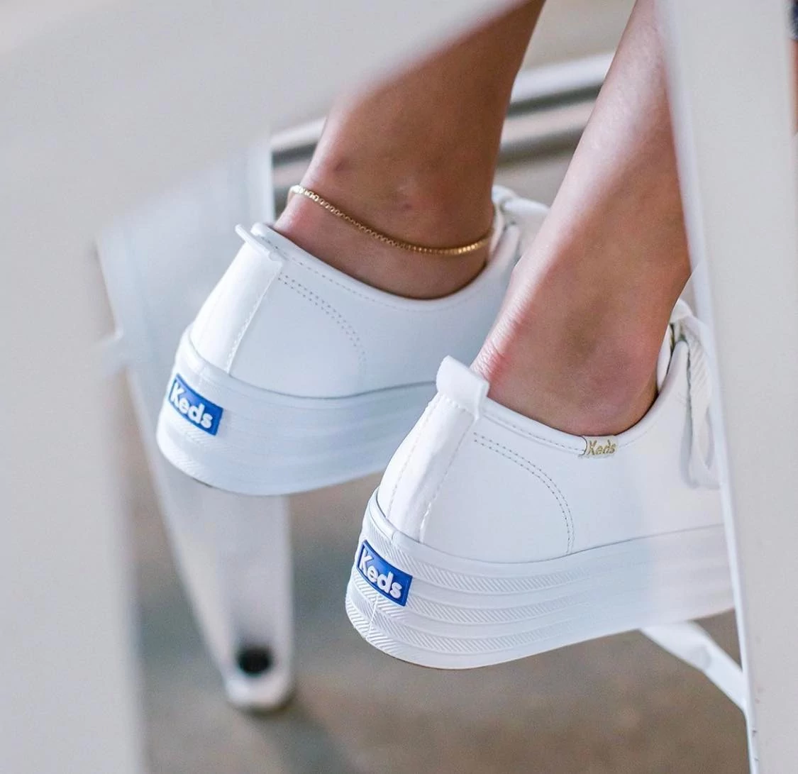 Keds triple sales leather white