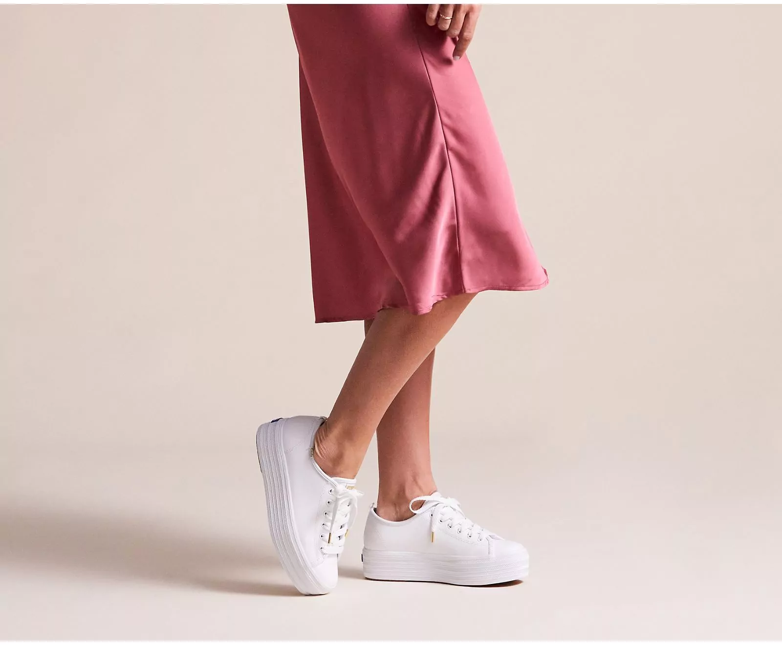 Keds triple kick leather on sale sneakers